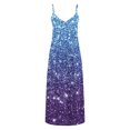 thumbnail image 4 of Ovzne Robes pour Femmes 2025 Robe pour Femme Robes d'Été pour Femmes Imprimé Sans Manches Col Rond Robe Décontractée Robes Robe de Printemps Imprimée Liquidation, 4 of 5
