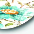 thumbnail image 2 of Designart 'Golden Flowers' Farmhouse Metal Circle Wall Art, 2 of 3