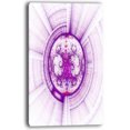 thumbnail image 2 of Glowing Bright Purple Fractal Flower - Abstract Wall Art Canvas, 2 of 3