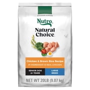 Nutro Natural Choice Large Breed Senior Dry Dog Food Chicken & Brown Rice Recipe 9.07kg