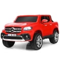 thumbnail image 1 of Costway Licensed Mercedes Benz x Class 12V 2-Seater Kids Ride On Car w/ Trunk Red, 1 of 10
