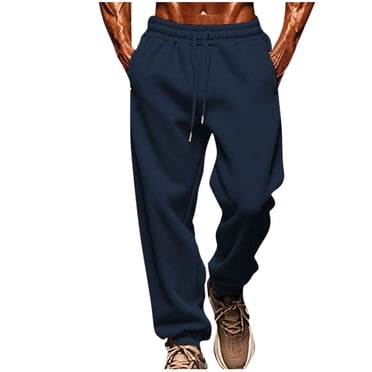 Npasoilc Pantalons de Survêtement pour Hommes Taille Élastique à Cordon Pantalon en Polaire Fuselé Automne Hiver Chaud Respirant Pantalon de Sport Décontracté Ample