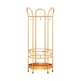 thumbnail image 4 of Round Iron Umbrella Stand Organizer 9.84x23.62 Inch Free Standing Umbrella Stand gold, 4 of 9