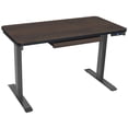 thumbnail image 1 of Motionwise M2 Series 48" x 24" Electric Sit-Stand Desk with Dual Motors and Pull-Out Drawer (Walnut), 1 of 5