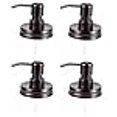 thumbnail image 3 of LEXON Oil Bronze Soap Dispenser Lids Stainless Steel Lotion Dispenser Pump Replacement for Mason Jar Bathroom Kitchen Extra Long Tubes Rustproof Pack 0f 4, 3 of 3