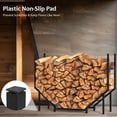 thumbnail image 4 of Support de Bois FT pour Foyer, Supports de Bois, Rangement en Bois, Support à Bûches en Métal Robuste, Extérieur Intérieur, Support de Bûches de Feu Ajustable, 4 of 8
