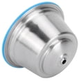 thumbnail image 4 of Reusable Stainless Steel Coffee , Refillable Pod with Pressed Powder Cover for  Machines, Easy to Clean, Brews Delicious Coffee,, 4 of 8