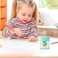 thumbnail image 4 of Chmadoxn Office & Stationery Color Pencil Sharpener Four-color Heart-shaped Rotating Hole Pencil Sharpener Transparent Tape Covered Pencil Sharpener pencil Sharpener, 4 of 5