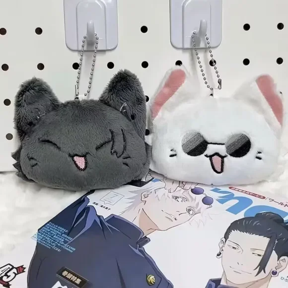 Geto Suguru and Satoru Gojo Plush Keychain Cosplay Doll Pendant Keyrings Accessories Key Chains Fans Gifts
