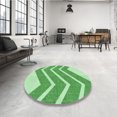 thumbnail image 4 of Ahgly Tapis Rectangulaire Lavable en Machine Intérieur Vert Jade Transitionnel, 5 Pieds x 8 Pieds, 4 of 7