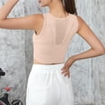 thumbnail image 5 of Bigersell Wireless Bralette V-Neck Wire-Free Bra Support Women Plus Size Bras Wireless Balconette Bra Style R-228 Basic Bra Strap Nylon Balconette Bra Feature Everyday Bras Underwear Pink M, 5 of 5