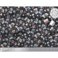 thumbnail image 3 of Soimoi Georgette Viscose Fabric Artistic Floral Decor Fabric Printed Yard 42 Inch Wide, 3 of 5