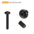 thumbnail image 4 of Unique Bargains Flanged Button Head Socket Cap Screws, 25 Pack M5x35mm 304 Stainless Steel Bolts, 4 of 5