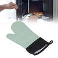 thumbnail image 3 of Silicone Oven Mitts,2 Fingers Long Avoid Slip Kitchen Baking Gloves High Temperature Avoidance, 3 of 8