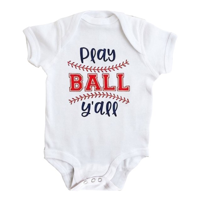 WEAIXIMIUNG Mom Baby Clothes Men's Baby Shirt Short Sleeve Baseball Cartoon Print Cute Print Ha Solid Color Triangle Bag Fart Clothes 12-18 Months
