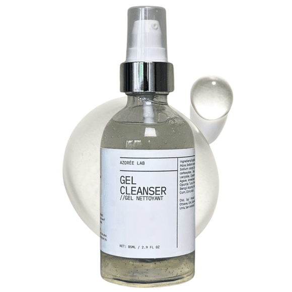 Azorée Lab Gel Cleanser 85ml – Gentle Daily Face Wash with Aloe, Agave Stem Cells & Prickly Pear – Hydrating, Vegan, Fragrance-Free, Suitable for Sensitive Skin