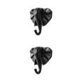 thumbnail image 4 of Wweixi Coat Hooks Easy To Install And Wide Application For Added In Daily Life black(elephant) 2Set, 4 of 6