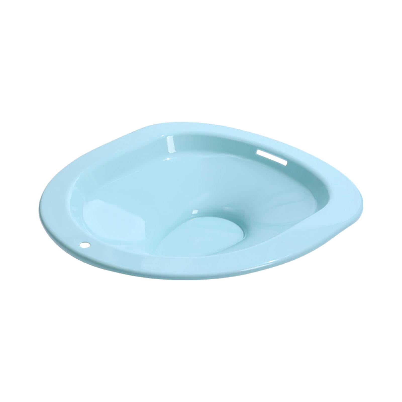TISHITA Sitz Bath for Toilet Seat Hangable Avoid Squatting Reusable Hip Bath Elderly Blue