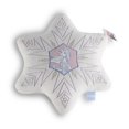 thumbnail image 1 of Frozen Kids Snowflake Shaped Décor Pillow, 16" White Snowflake, 1 of 6