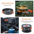 thumbnail image 3 of Camping Cooking Set Camping Cookware Set 16pcs Camping Pot pan Set Nesting Camp Cook Set Camping&Hiking cookware Camping Backpacking Pans Set, 3 of 7