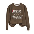 thumbnail image 4 of EGNMCR Chandail en Molleton de Noël pour Femmes Col Rond Imprimé Ample Chandail à Manches Longues Sans Capuche, 4 of 4