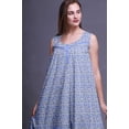 thumbnail image 2 of Bimba Bleu Lavande7 Chemises de Nuit en Coton à Imprimé Marguerites pour Femmes Robe Sans Manches Tenue de Nuit Robe Maxi XX-Grand, 2 of 6