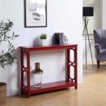 thumbnail image 1 of Convenience Concepts Omega Console Table in Cranberry Red Wood Finish, 1 of 6