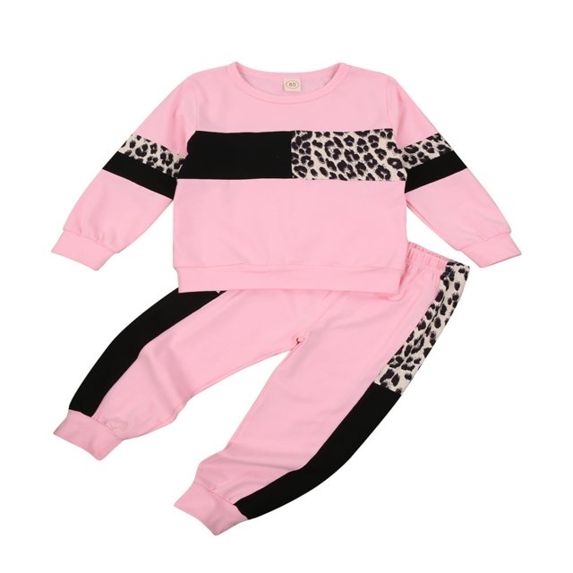 Baby Boys 2PCS Pants Sets Long Sleeve Round Neck Sweatshirt Tops Solid Color Pants Sets