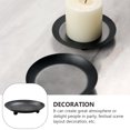 thumbnail image 4 of Iron Candle Plate Decorative Candle Holder Metal Candle Stand Scented Candle Tray, 4 of 7