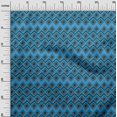 thumbnail image 3 of oneOone Rayon Blue Fabric Abstract Sewing Material Print Fabric By The Yard 56 Inch Wide, 3 of 4