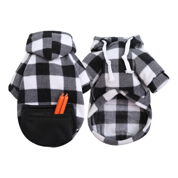 Hearth & Gear Dog Hoodie With Pocket - Fall Winter Warm Sweater Puppy Clothes For Dogs Boy Girl Yorkies Chihuahua - Pet Cat Sweatshirt Blank Color Clothes for Chihuahuas Extra Small Dog Sweaters for