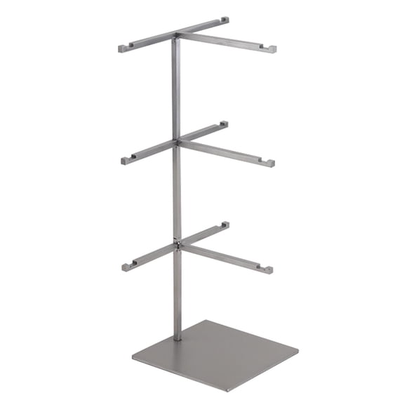 ziyahi Multiple Eyeglasses Display Rack Sunglasses Organizer for Dresser Countertop 3 Tiers Silver