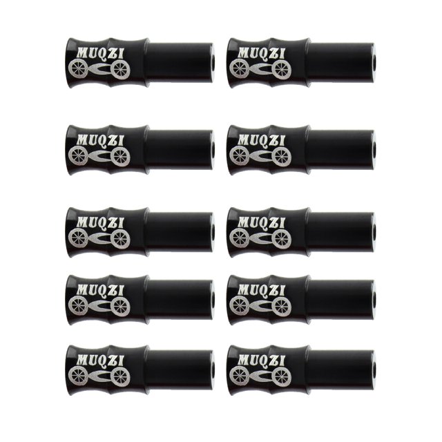 Thinsony 10 Pcs Bicycle Cable End Caps Professional Wear-resistant Universal Shifting Shifting Black 1Set