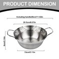 thumbnail image 4 of EIGTHTAIL 2024 Upgraded Stainless Skillet with and Drip Drain Rack Japanese Small Deep Skillet Kitchen Chicken for Home Use Non-Stick Pan Extra Savings, 4 of 8