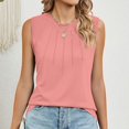 thumbnail image 2 of AherBiu Camisole pour Femmes Coupe Ample Chic Décontractée Sans Manches Col Ras du Cou Camis Couleur Unie Tuniques Confortables, 2 of 6