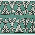 thumbnail image 4 of oneOone Organic Cotton Poplin Twill Fabric Floral & Triangle Block Print Fabric BTY 42 Inch Wide, 4 of 4