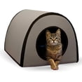 thumbnail image 1 of K&H Thermo Mod Thermo-Kitty Outdoor Shelter Brown, 1 of 7