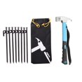 thumbnail image 2 of jinwen 8Pcs Tente Piquets Camp Marteau Piquets de Camping pour la Randonnée Jardinage de Randonnée Marteau Bleu, 2 of 9