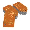 thumbnail image 2 of Inkdotpot Real Gold Foil Made With Love Text Tags Favor Hang Paper Tags 50 Pack, 2 of 6