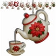 thumbnail image 2 of QIPOPIQ Vintage Christmas Teacup And Teapot Festive Decoration, 2 of 3