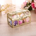 thumbnail image 2 of Flmtop Vintage Transparent Storage Box Candy Trinket Jewelry Holder Organizer Container, 2 of 8