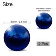 thumbnail image 2 of 2 Pcs Gazing Ball 2.5 Inch 63mm Reflective Sphere Polished Hollow Ball Deep Blue, 2 of 7