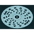 thumbnail image 1 of Ahgly Company Machine Washable Indoor Rectangle Transitional Deep Teal Green Area Rugs, 2' x 5', 1 of 7