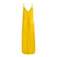 thumbnail image 4 of LSLJS Robe d'Été Décontractée Aguichant pour Femme, Sans Manches, à Col Rond, Unie, avec Fente, Grande Taille, 4 of 4