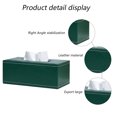 thumbnail image 3 of Leather tissue box cover rectangular square tissue box rack, 3 of 5