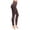 Coffee, variant on Comfy Leggings - Women's Knitted Fleece Lined Leggings - High Waist Full Length, Soft Warm Winter Pants Tummy Control Leggings for Women - Gray - Plus Size