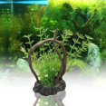 thumbnail image 4 of Fake Water Plants Safe Accessories Resin Simulation Driftwood Tree Root for Landscaping, 4 of 8