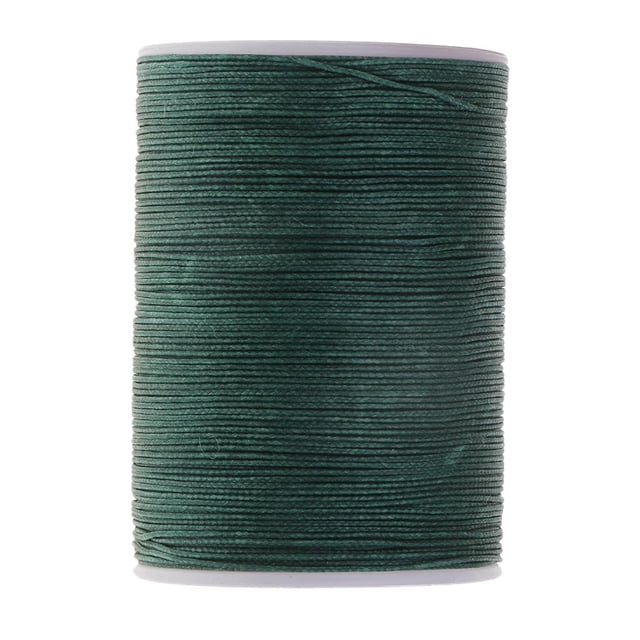 simhoa 1x Cordon Rond en Fil Ciré Cuir Couture Couture à la Main Bijoux Artisanat Vert