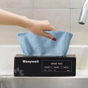 Usloyux Reusable Microfiber Cleaning Cloths, Streak-Free Scratching Cleaning Wipes, 20-Pack Dispenser Box For Kitchen Countertops, Bathroom Glass, Car Detailing And Household Surfaces