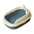 thumbnail image 4 of DOLITY Cat High Sided Open Top Kitten Potty Toilet Cat Litter Container Pet Navy, 4 of 9
